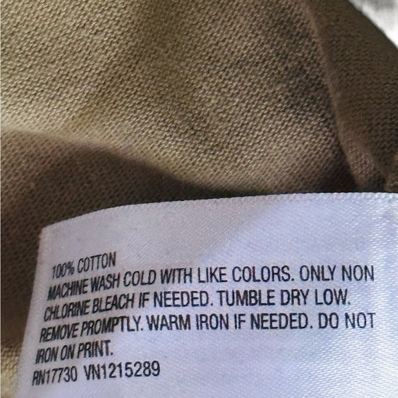 Goodfellow & Co Long Sleeve Classic Polo Shirt Mens Medium Cream - Picture 3 of 3